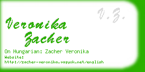 veronika zacher business card